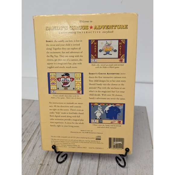 Sandy's Circus Adventure Interactive Compact Disc Phillips CD-i - Picture 2 of 8